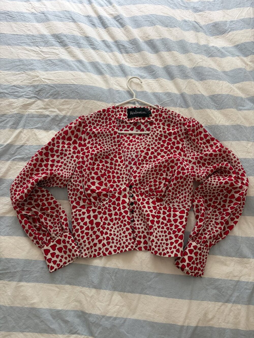 Réalisation Par Kaia long sleeve heart print size M